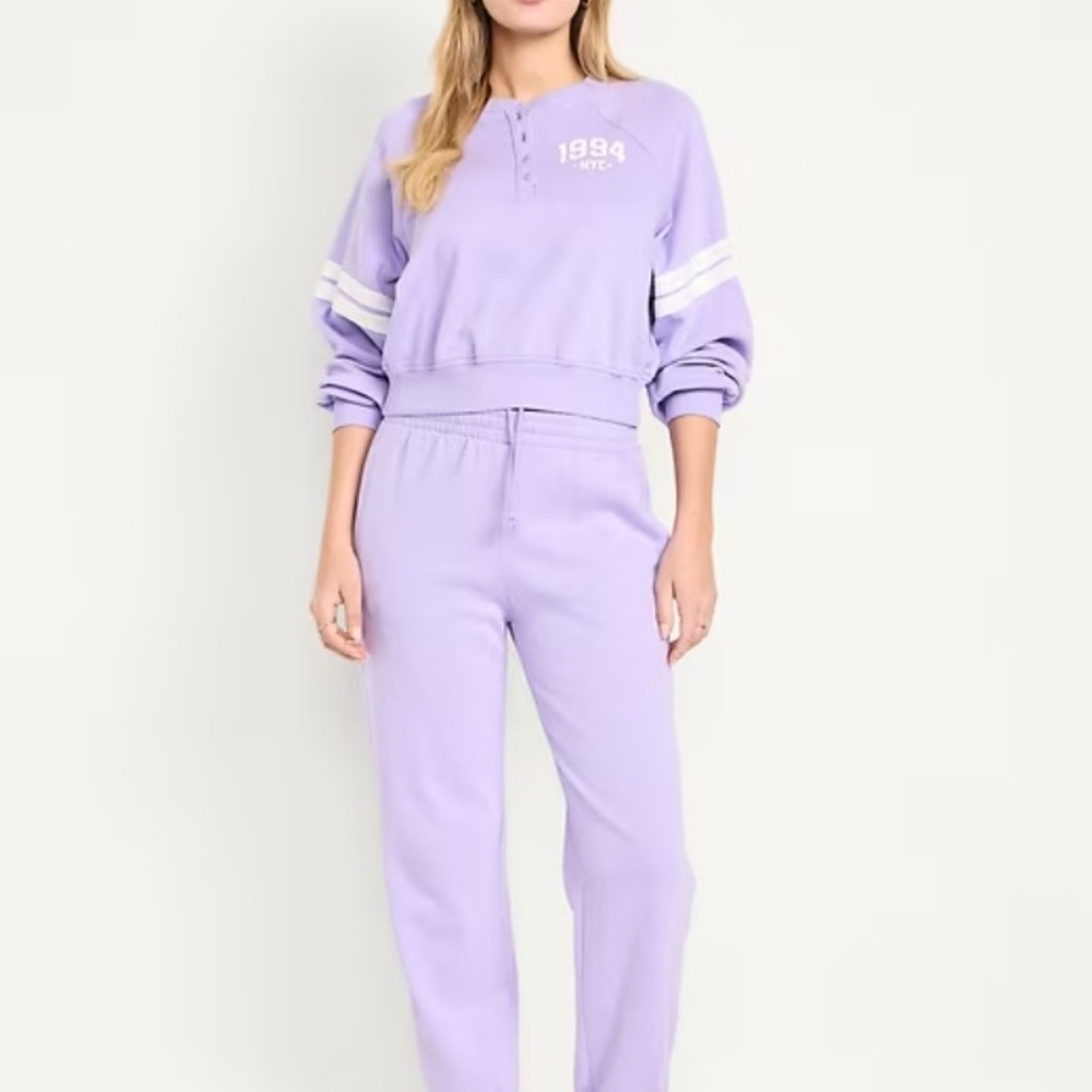 NWT Zella lavender Fleece Joggers